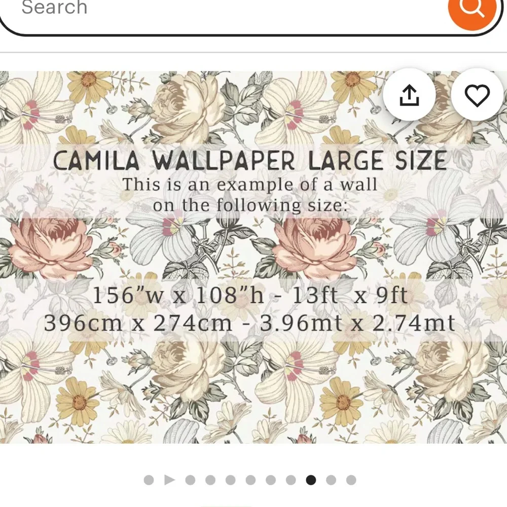 Floral Peel and Stick Wallpaper - Cream and Pink